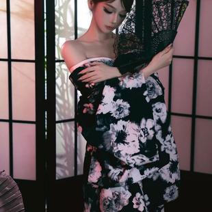 2025影楼新款和服改良黑道千金和服写真服旅拍摄影写真浴衣