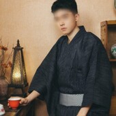 浴衣日系拍照和风武士剧本杀服装 料理改良日本男士 日式 和服男正装
