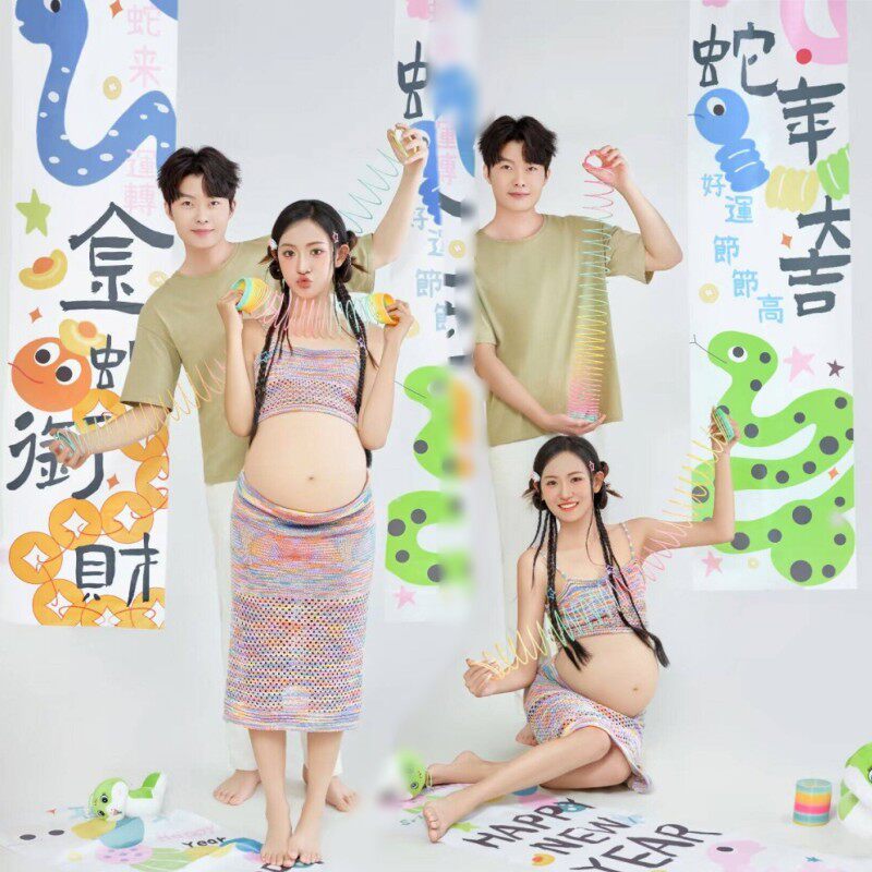 影楼新款孕妇照服装可爱艺术照