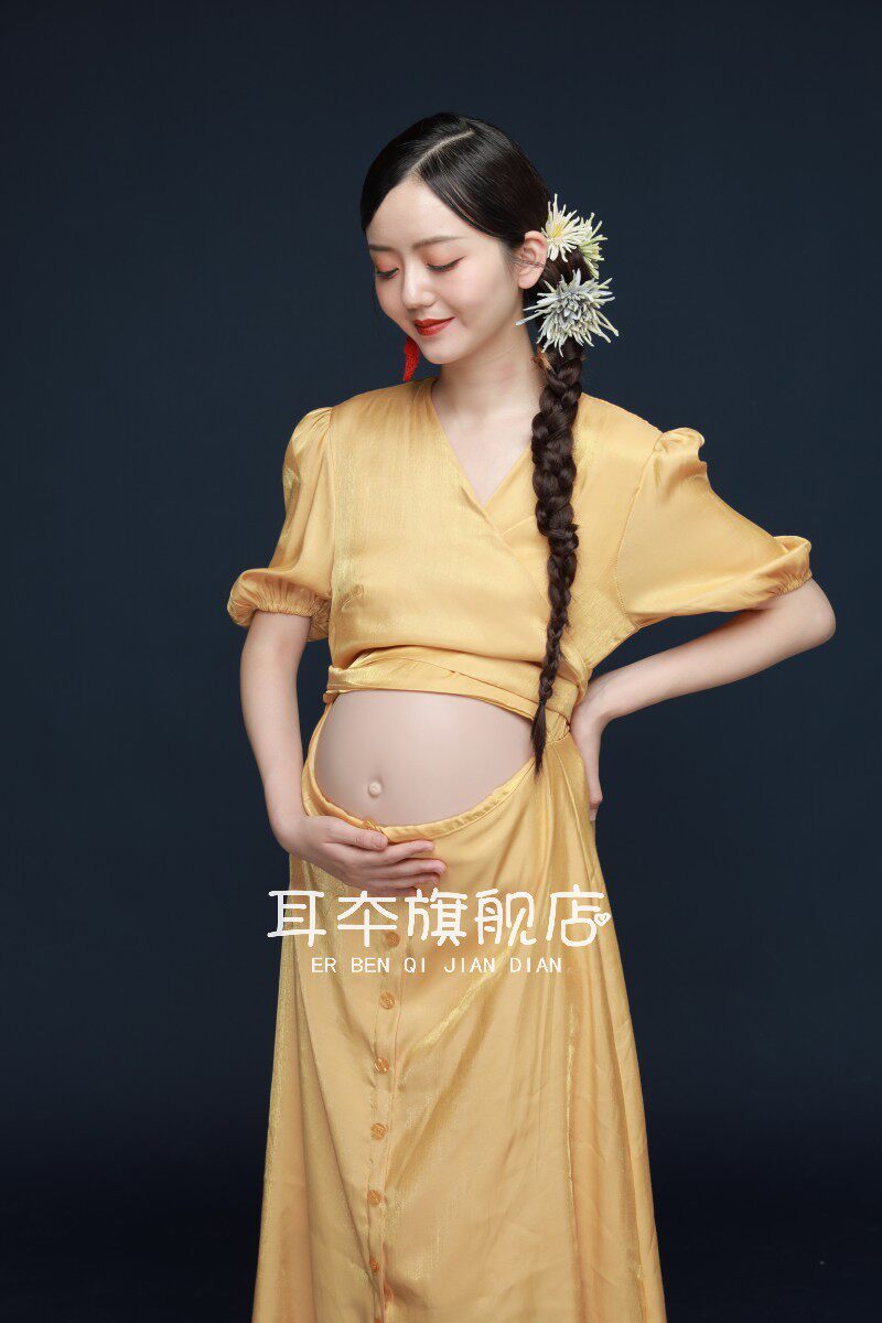 21 새로운 사진 스튜디오 출산 사진 의류 임신 엄마 예술 사진 사진 섹시한 개인 사진 사진 드레스