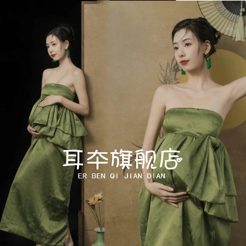 新中式孕妇拍照服装国风主题