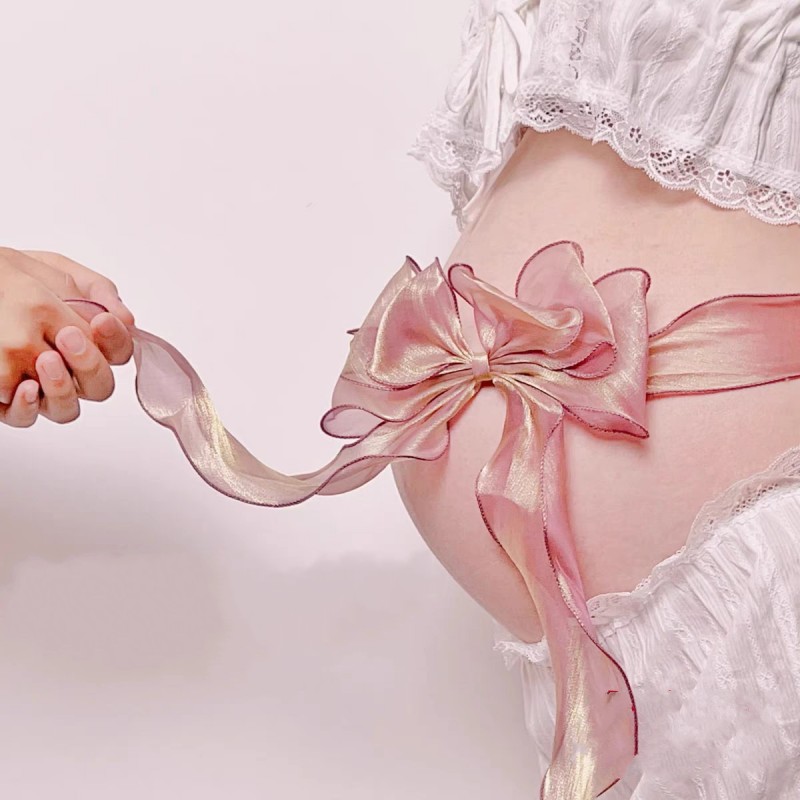 孕妇照服装新款唯美蕾丝裙影楼写真摄影艺术照在家拍孕妇拍照服装-封面