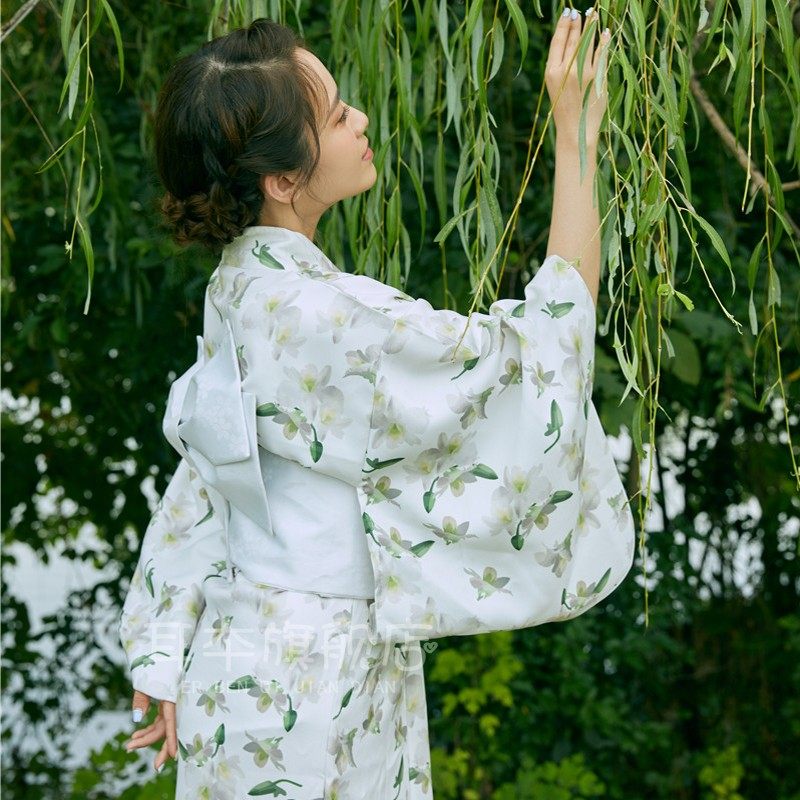 原创新款改良日式和服女写真摄影服装日系浴衣袍自拍馆剧本杀套装