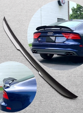 适用于2012-2018款奥迪A7 RS7 改装尾翼奥迪A7刀锋扰流免打孔压尾