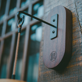 风铃架阳台挂架门上挂架挂饰礼物门饰铃音瑜伽冥想装 饰木质便捷挂