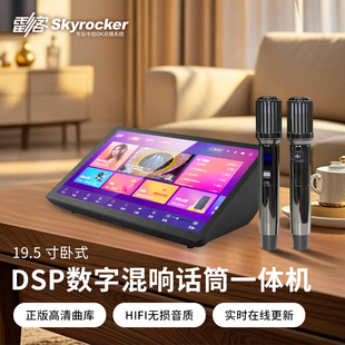 雷客2025新款 家庭ktv点歌机触摸屏话筒一体机卡拉ok唱歌机DSP智能