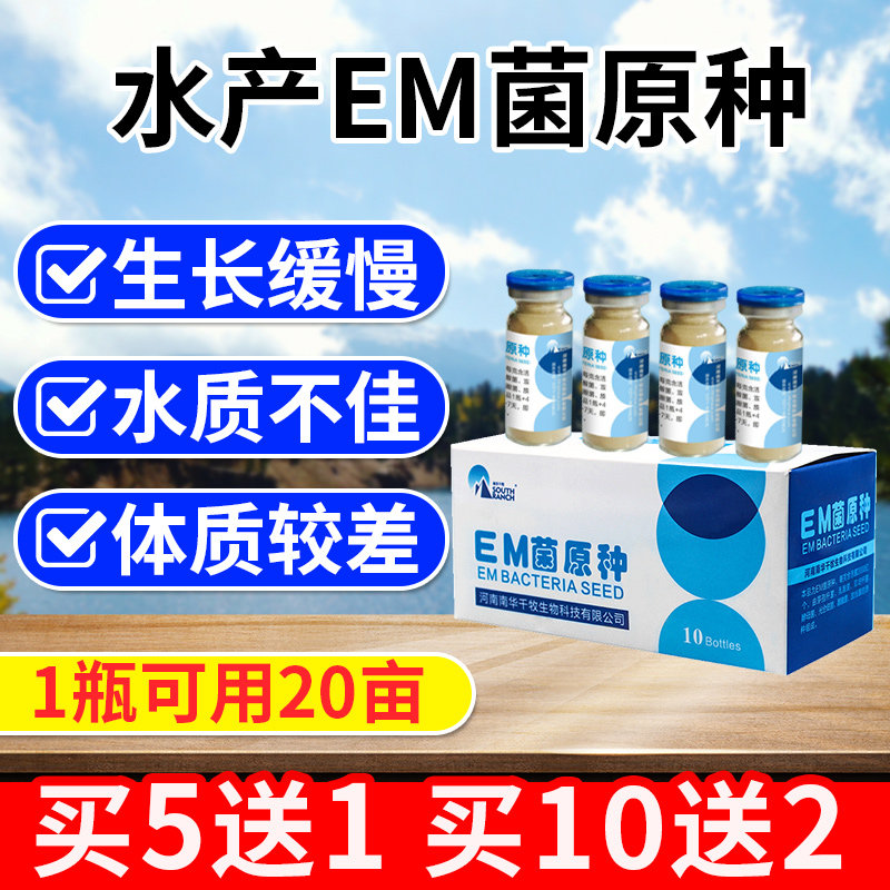 em菌原种水产养殖调水降解亚硝酸盐残饵枯草芽孢杆菌em益生菌液