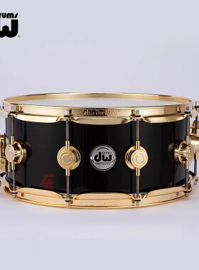 美产DW Collector's 收藏家Gloss Black 14x6 英寸小军鼓正品包邮