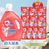 雕牌香氛高奢香水洗衣液实惠去异味去除菌渍家用装 持久留香组合装