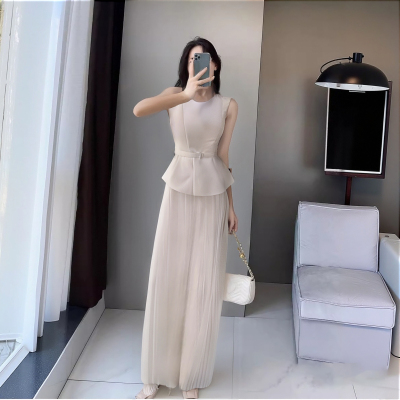 炸街上衣百褶裤子两件套2026夏季新款搭配一整套套装D2271A