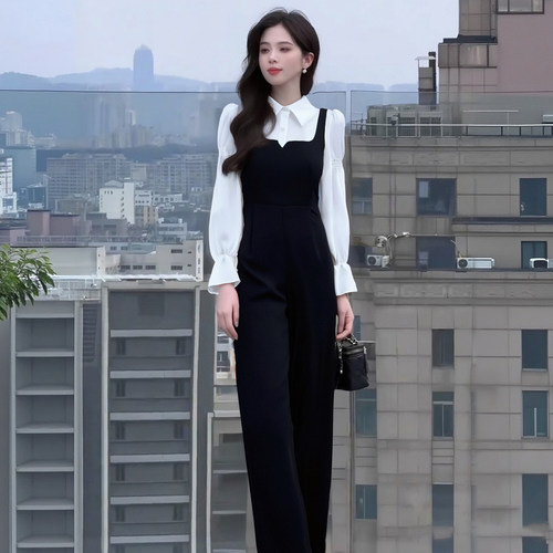 2026秋季新款气质法式气质时尚高级收腰显瘦连体裤D3497