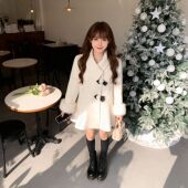 2026冬季 新款 圣诞芭蕾山茶花小个子外套女高级氛围感QY0103A