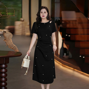 2026夏季 女法式 极简风圆领连衣裙时尚 收腰显瘦遮肉a字裙D5205 新款