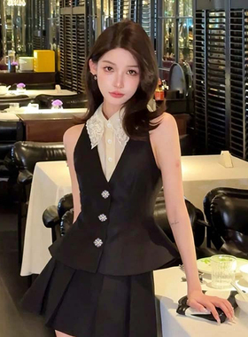 有里布2026夏季新款女法式复古千金风修身显瘦气质裙套装D8502