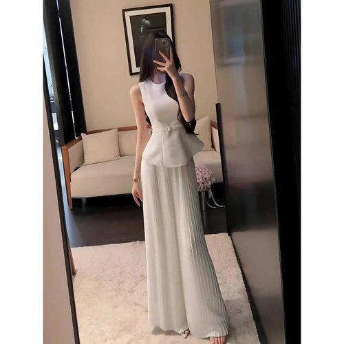 炸街上衣百褶裤子两件套2026夏季新款搭配一整套套装D2271