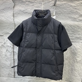 百搭休闲保暖背心外套50白鸭绒 羽绒马甲时尚 2025秋冬新款 男士