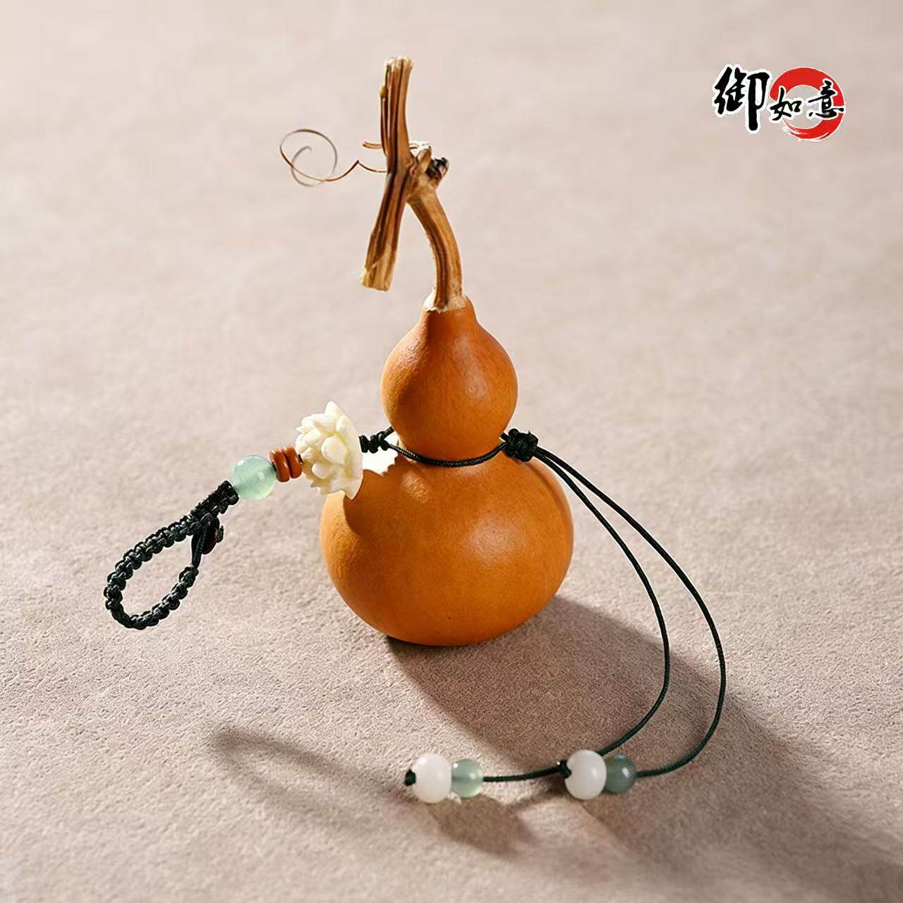 天然小葫芦钥匙扣挂件文玩手捻龙头福禄精美包挂饰品随身盘玩摆件