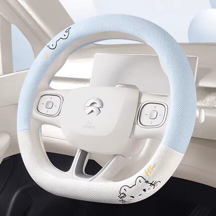 汽车方向盘套四季通用型麻料宝沃吸汗BX5BX7亚麻把套防滑BX6专用