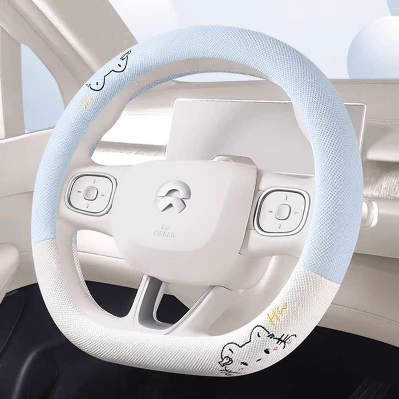 汽车方向盘套四季通用型麻料大众CCID.6 CROZZ简约可爱帕萨特领驭