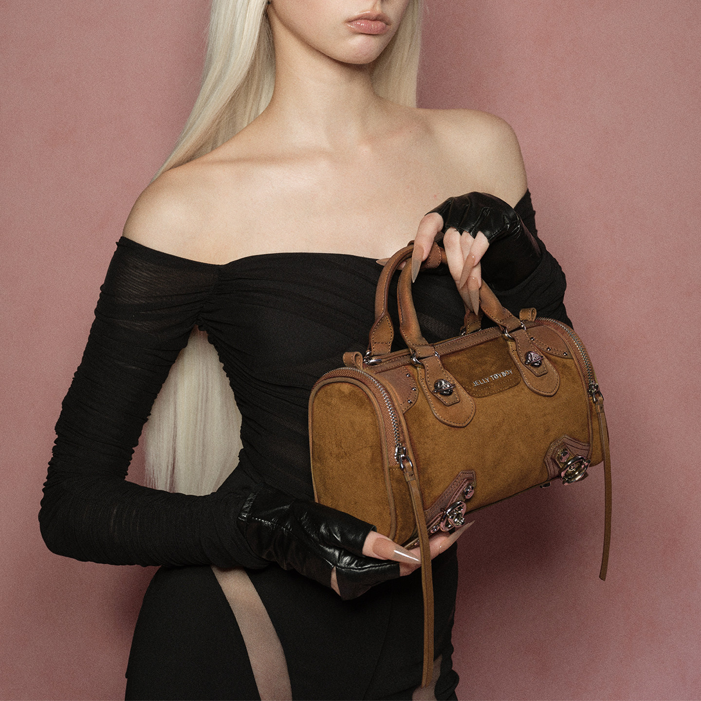 JTB星球系列波士顿.新款女式包包设计感绒皮机车包时尚手提斜挎包,箱包皮具/热销女包/男包,通用款女包,淘宝优惠券,粉丝福利购,淘宝优惠卷