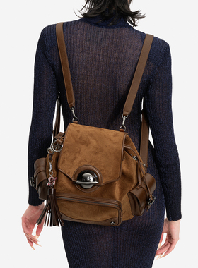 JTB银河背包.秋冬新款书包复古单肩斜挎包女通勤旅游大容量双肩包