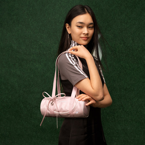 【新品】JTB云端笔筒包.运动机车包粉色轻便布包女小众单肩腋下包