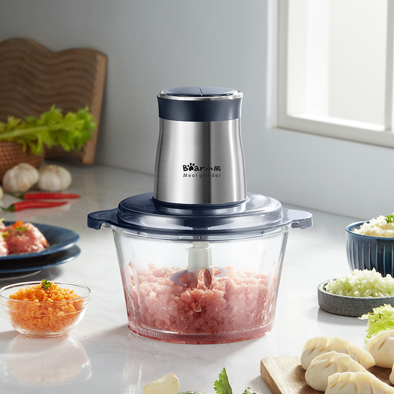 小熊绞肉机QSJ-S03G8家用全自动多功能小型电动搅拌机烹饪机料理