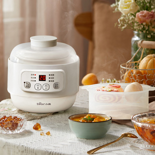 婴儿辅食锅隔水炖杯鲜炖燕窝陶瓷bb煲 A08T8 Bear 小熊电炖盅DDZ