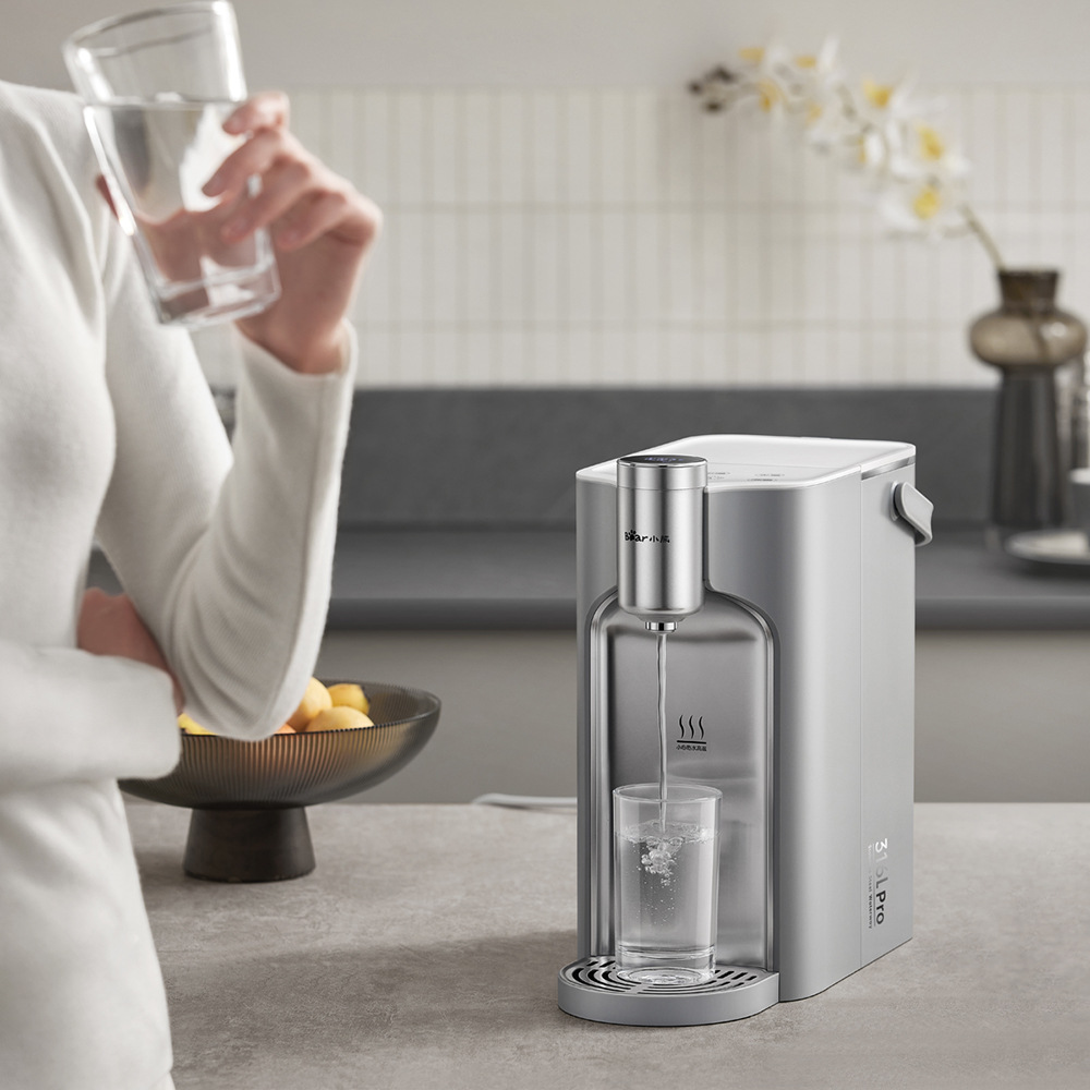 小熊钢钢好YSJ-E40T8-P02即热式饮水机 家用加热台式不锈钢净饮机