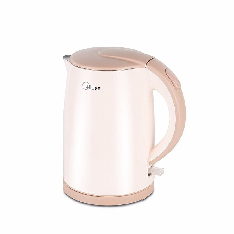 美的电热水壶家用304不锈钢双层防烫自动断电大容量烧水壶H415E2j,厨房电器,电热水壶,淘宝优惠券,粉丝福利购,淘宝优惠卷