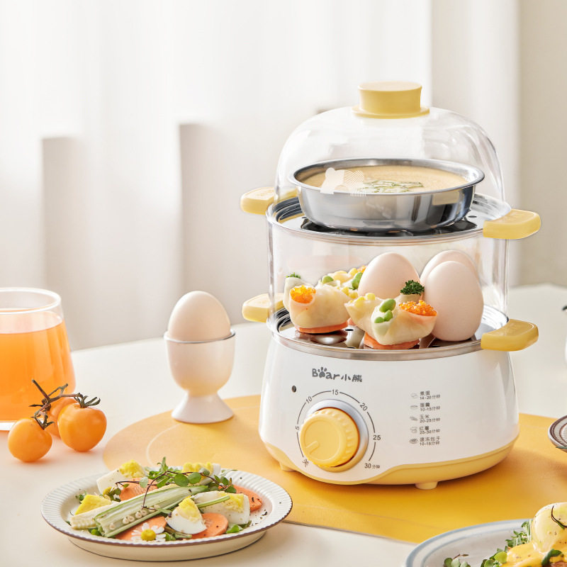 小熊蒸蛋器zdq-c14f3自动断电家用多功能双层早餐机宿舍迷你