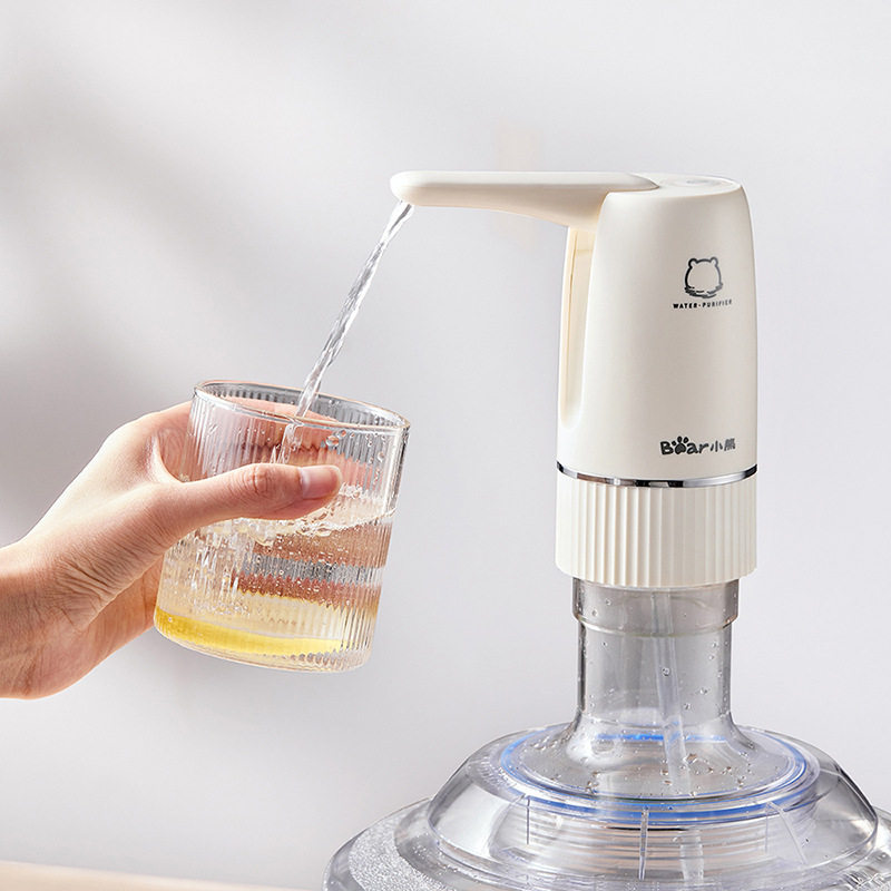 Bear/小熊 YSJ-D06H5抽水器电动桶装水折叠式家用USB充电自吸水泵