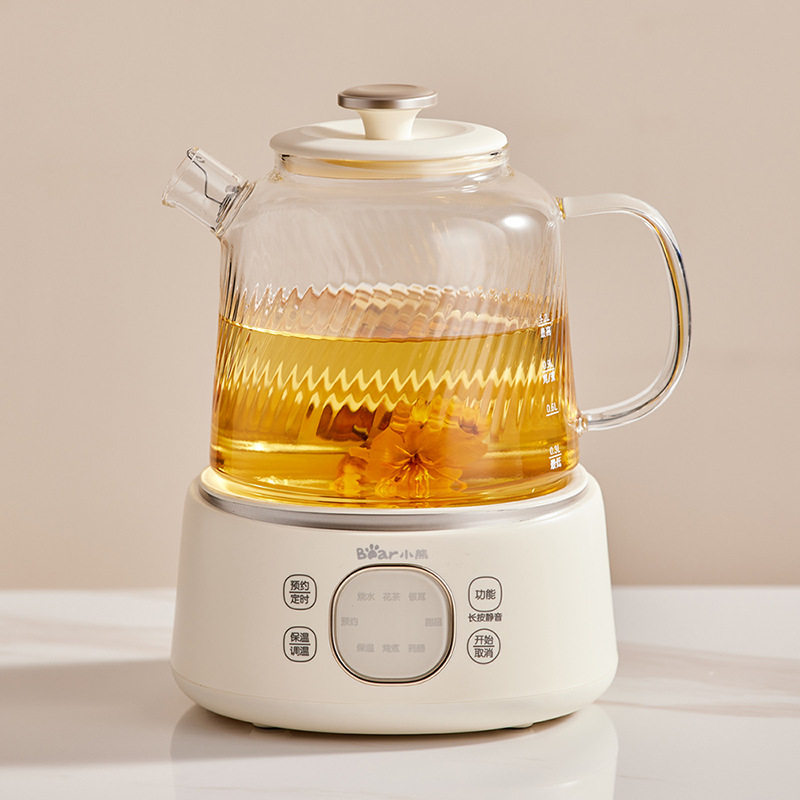 小熊YSH-J12B1养生壶多功能全玻璃电热壶体家用办公室煮茶器1.2升