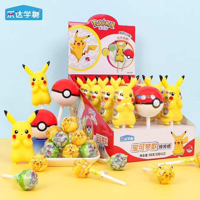 乐达学糖皮卡丘公仔棒棒糖