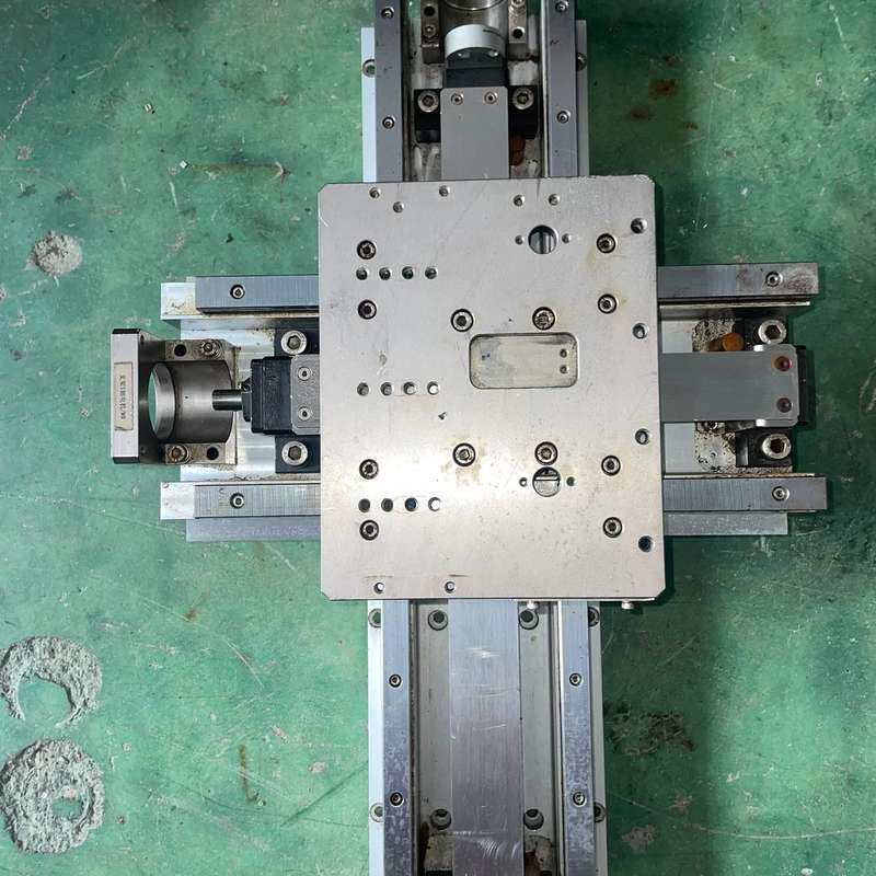 议价二手拆机铝十字滑台可维修其它元器件
