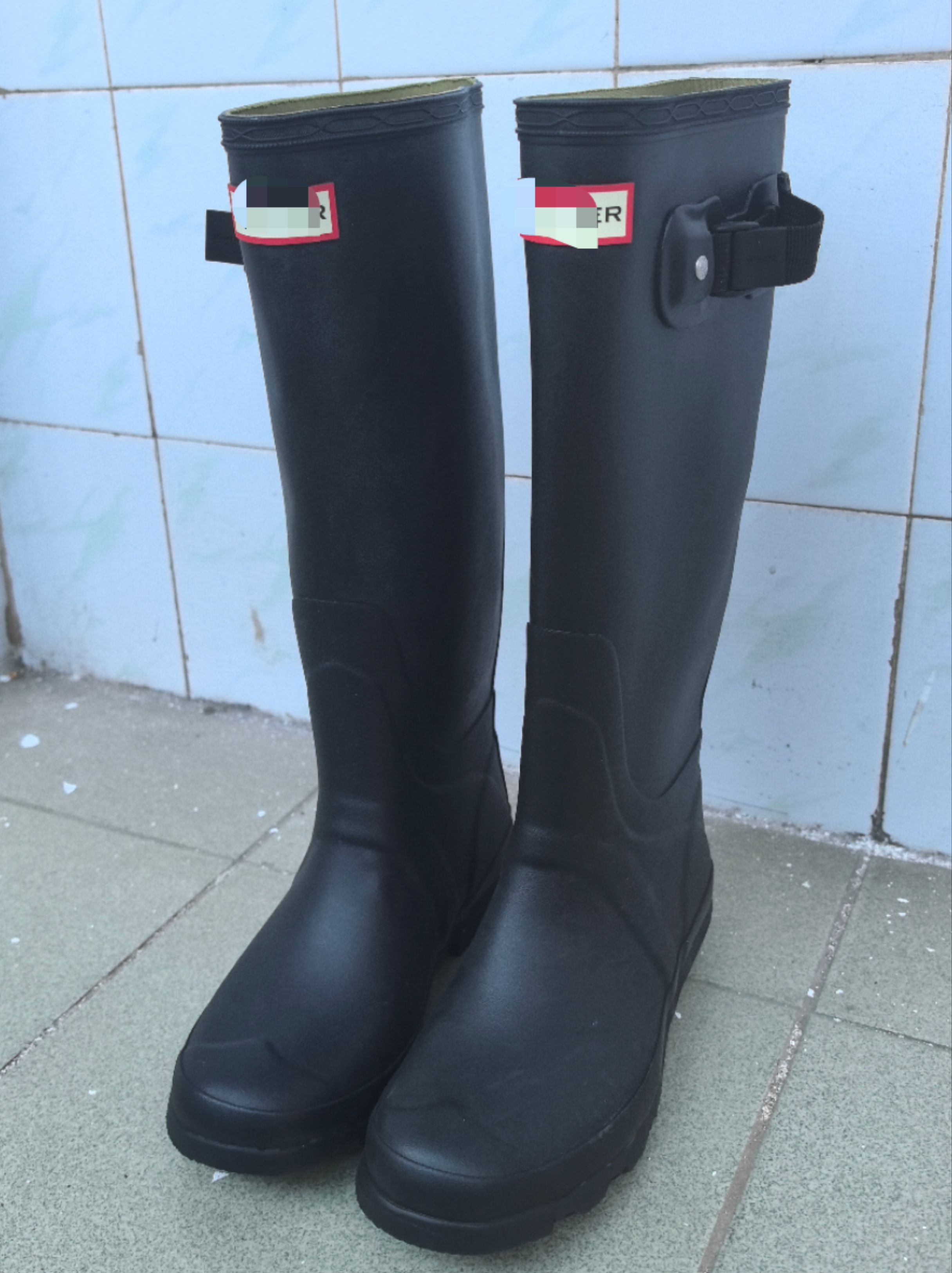 亨特原版微瑕货雨鞋雨靴橡胶防滑耐磨防水雨靴女款