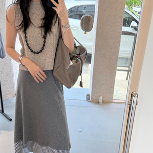 NW8 0EN 经典花纱羊毛系列 三色无袖毛衣马甲背心