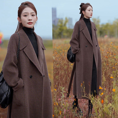 双面羊绒大衣女外套秋冬