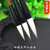 思遥笔庄加健大中小白云毛笔兼毫书法入门练字楷行书国画染色毛笔