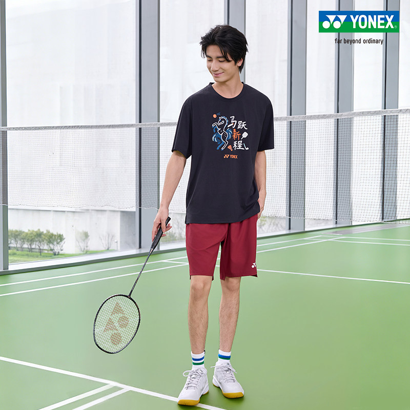 YONEX/尤尼克斯 1200126BCR 26SS比赛系列男款休闲运动短裤yy