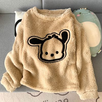 加厚保暖珊瑚绒女家居服套装