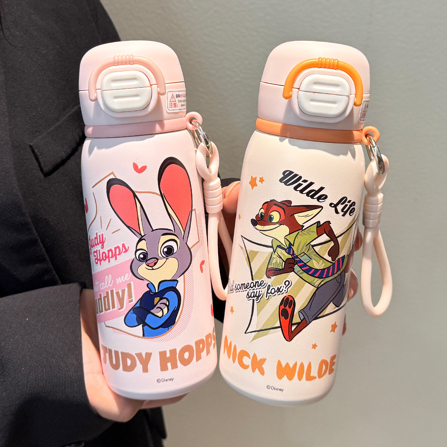 疯狂动物保温杯朱迪尼克儿童水杯男女孩上学专用316不锈钢双饮杯,餐饮具,保冷/保温杯,淘宝优惠券,粉丝福利购,淘宝优惠卷