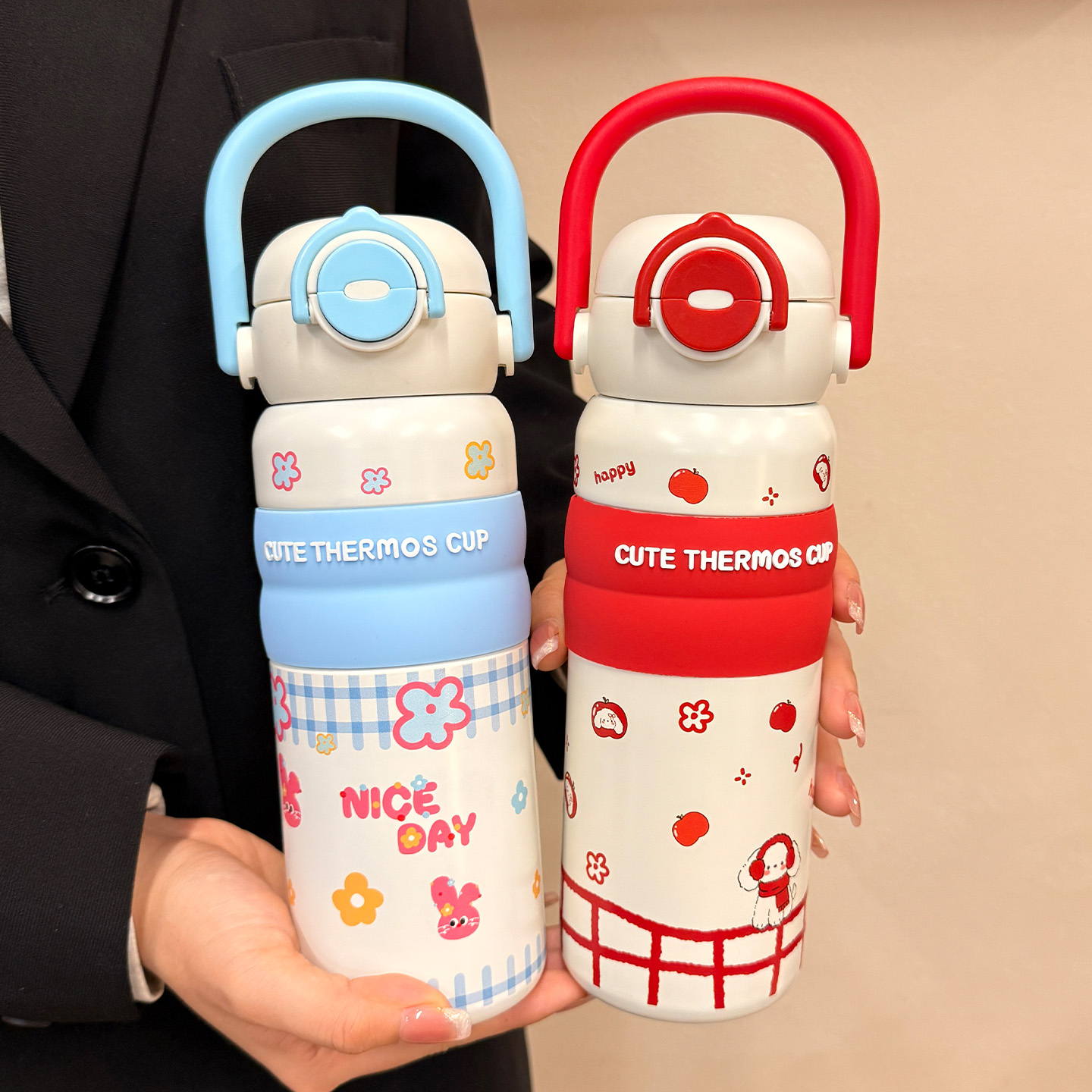 儿童保温杯女生高颜值2025新款
