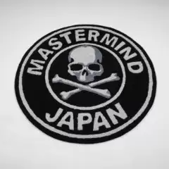 Mastermind Japan Mmj Black and Gray Skull Floor Mat Cushion Non-Slip Mat Tufting Flocking