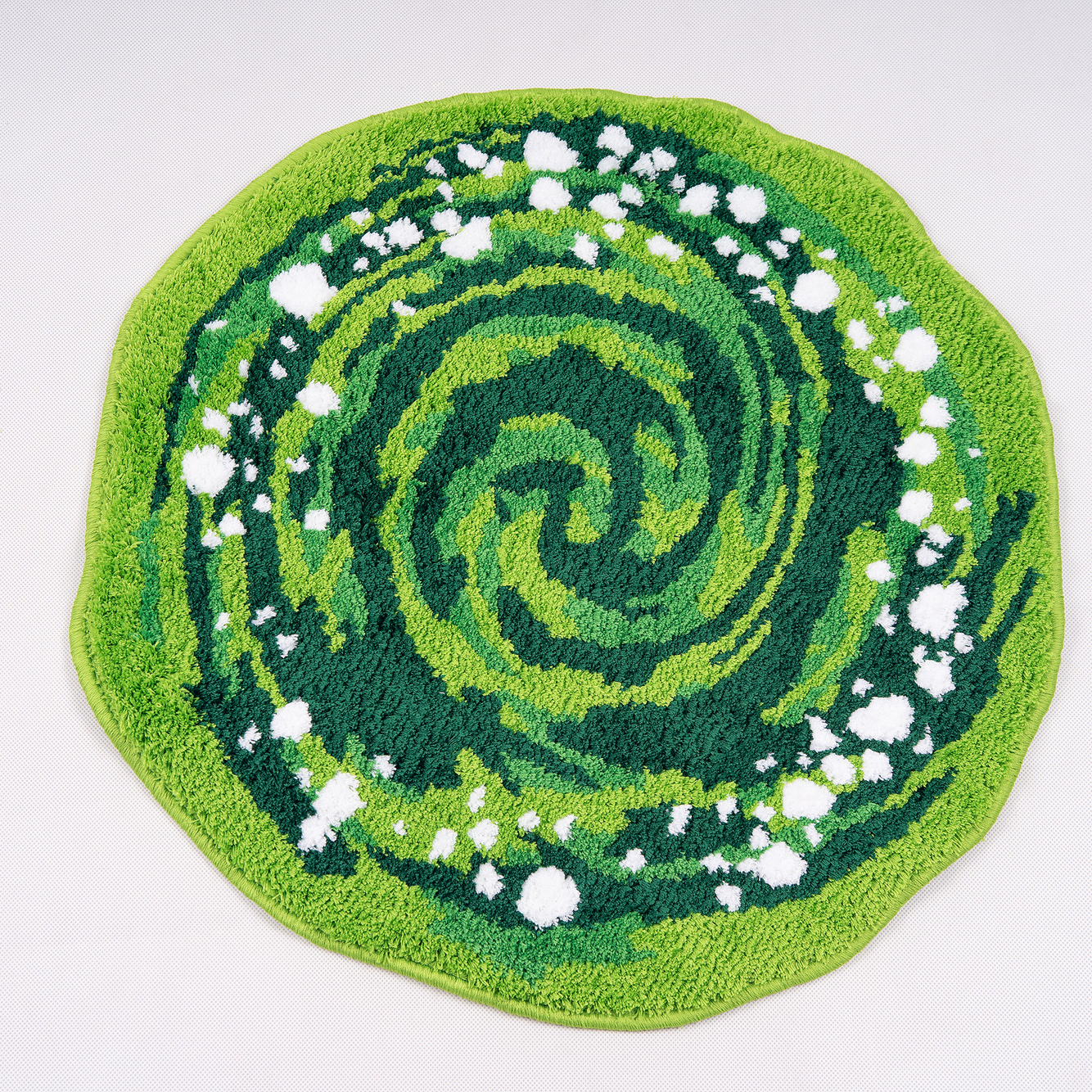 经典瑞克绿和莫蒂绿色传送门地毯