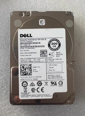 DELL 0YJ2KH 300G SAS 10K 12GB 2.5 服务器硬盘ST300MM0008