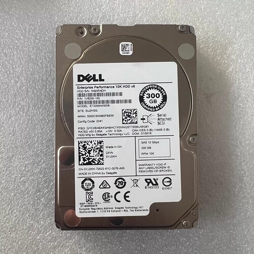 DELL 0YJ2KH 300G SAS 10K 12GB 2.5 服务器硬盘ST300MM0008