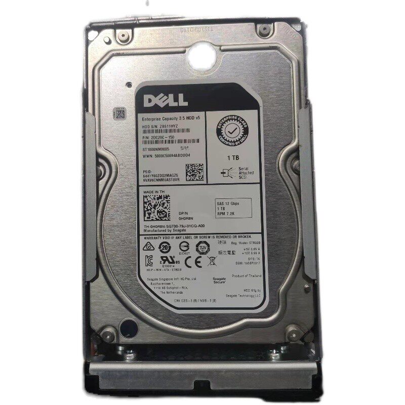 原装 DELL ST1000NM0085 0H0R8N 1T 7.2K 3.5 SAS 12G 服务器硬盘