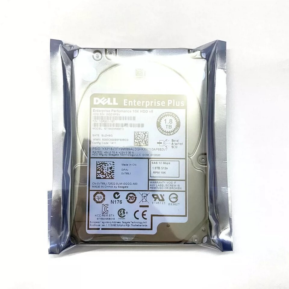 DELL ST1800MM0018 0V768J V768J 1GR201-157 1.8T SAS 存储硬盘