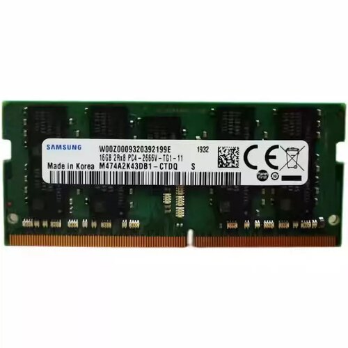 三星16G 2RX8 PC4-2666V ECC SODIMM M474A2K43DB1-CTD笔记本内存